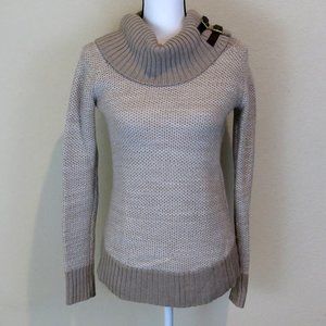 Banana Republic Tan and Cream Sweater Size XS